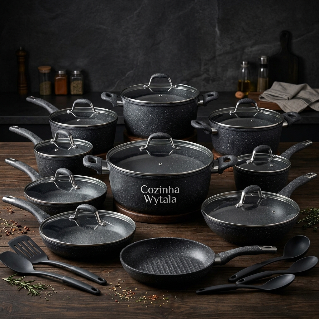 Conjunto de Panelas Cozinha Wytala 29 Peças